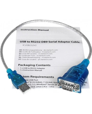 Startech Adapter USB 2.0 na DB-9 (ICUSB232V2) nr 2
