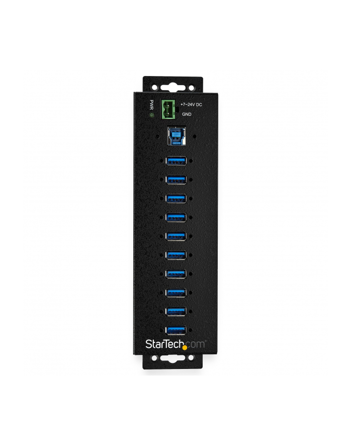 Startech 10PT IND. USB3 HUB/EXT POWER ADPTR ESD 350W SURGE P (HB30A10AME) główny