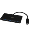 Startech Hub USB-C-4xUSB 3.0 Czarny (HB30C4AFPD) - nr 3