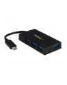 Startech Hub USB-C-4xUSB 3.0 Czarny (HB30C4AFS) - nr 15