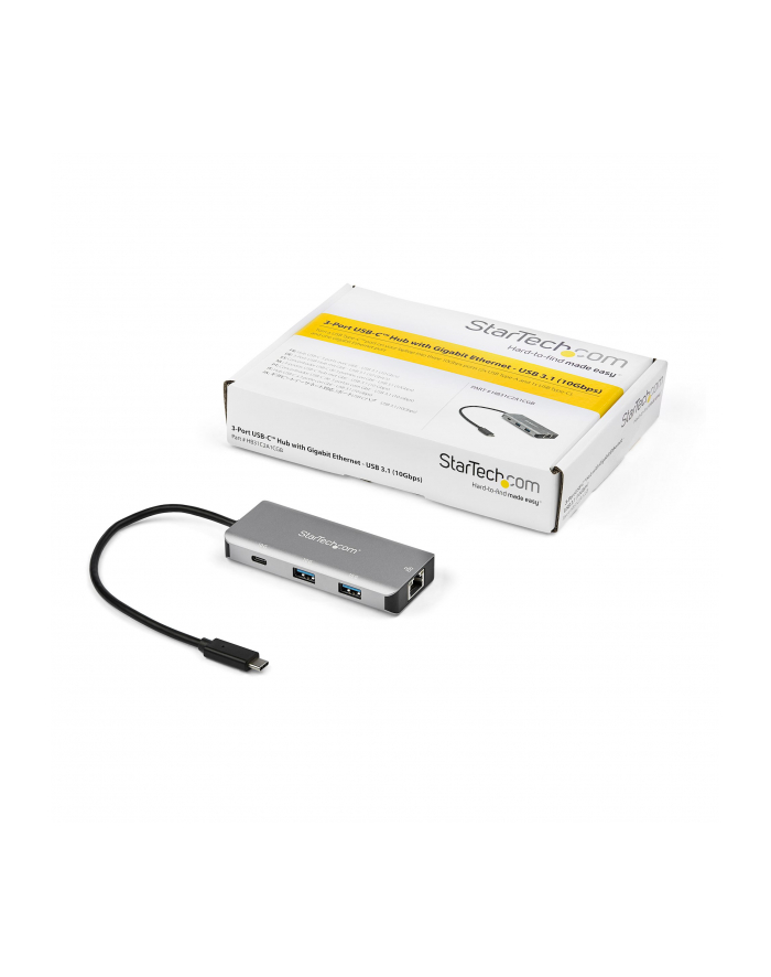 Startech 3-PORT USB-C LAN PORT/10GBPS 2X USB-A 1X USB-C (HB31C2A1CGB) główny