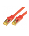 M-Cab Patchcord Cat.7 S-FTP PIMF LSZH 0.25m Czerwony (3728) - nr 1