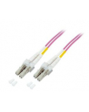 M-Cab Patchcord światłowodowy Duplex LC/LC 50/125 OM4 LSZH 1m Fioletowy (7003401) - nr 1