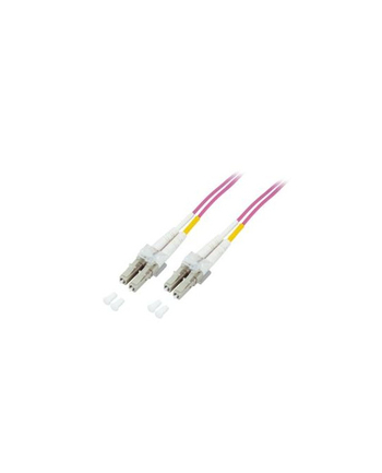 M-Cab Patchcord światłowodowy Duplex LC/LC 50/125 OM4 LSZH 1m Fioletowy (7003401)