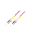 M-Cab Patchcord światłowodowy Duplex LC/LC 50/125 OM4 LSZH 1m Fioletowy (7003401) - nr 2