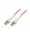 M-Cab Patchcord światłowodowy Duplex LC-LC 50/125µ OM4 LSZH 5m Fioletowy (7003405) - nr 1