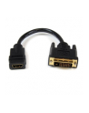 Startech Adapter AV HDMI na DVI-D F/M Czarny (HDDVIFM8IN) - nr 1