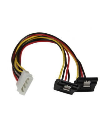 Startech Adapter Molex - 2x SATA wtyk kątowy (PYO2LP4LSATR)