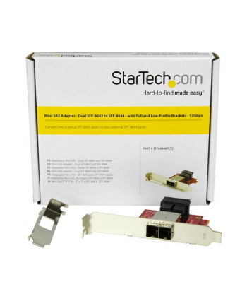 Startech 2x SFF8643/2x (SFF86448PLT2)