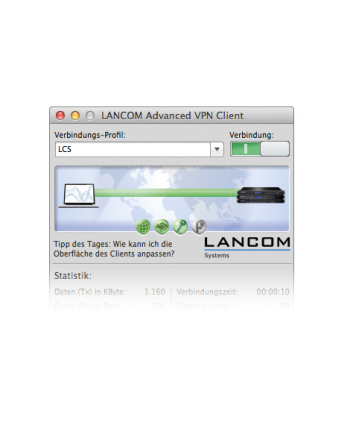 Lancom Systems Lizenz / VPN-Client / 10 Nutzer / f+-r Mac OS 10.5 Leopard (Intel) u. M (61607)