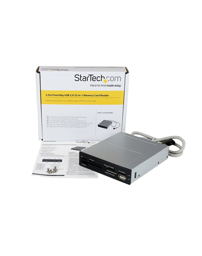 Startech Czytnik Przedni panel 3.5'' + USB (35FCREADBK3) główny