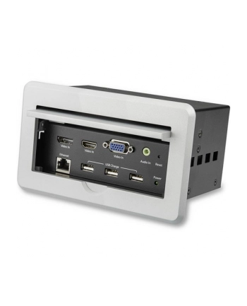 Startech.COM  CONFERENCE TABLE CONNECTIVITY BOX FOR A/V - HDMI / VGA / DISPLAYPORT INPUTS - HDMI OUTPUT - 4K - MOUNTING PLATE (BOX4HDECP2) nr 1