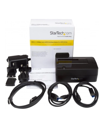 Startech.com Drive Docking Station for 2.5 / SATA Drives USB 3.1 (USB-A USB-C) or eSATA HDD docking station SATA 6Gb/s eSATA USB 3.1 (SDOCKU313E)