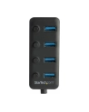 Startech.com 4-Port USB 3.0 Hub - 4x USB-A - Individual On/Off Switches - hub - 4 ports USB hub - 4 - Czarny (HB30A4AIB) - nr 18