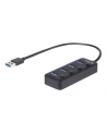 Startech.com 4-Port USB 3.0 Hub - 4x USB-A - Individual On/Off Switches - hub - 4 ports USB hub - 4 - Czarny (HB30A4AIB) - nr 3