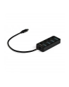 Startech.com 4-Port USB-C Hub - 4x USB-A Ports - Individual On/Off Switches - hub - 4 ports USB hub - 4 - Czarny (HB30C4AIB) - nr 16