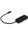 Startech.com 4-Port USB-C Hub - 4x USB-A Ports - Individual On/Off Switches - hub - 4 ports USB hub - 4 - Czarny (HB30C4AIB) - nr 25