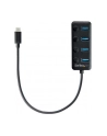 Startech.com 4-Port USB-C Hub - 4x USB-A Ports - Individual On/Off Switches - hub - 4 ports USB hub - 4 - Czarny (HB30C4AIB) - nr 28