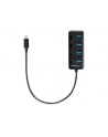 Startech.com 4-Port USB-C Hub - 4x USB-A Ports - Individual On/Off Switches - hub - 4 ports USB hub - 4 - Czarny (HB30C4AIB) - nr 2
