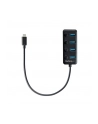 Startech.com 4-Port USB-C Hub - 4x USB-A Ports - Individual On/Off Switches - hub - 4 ports USB hub - 4 - Czarny (HB30C4AIB) - nr 6