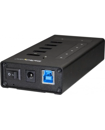 Startech.com 7 Port USB-C Hub - Metal - USB 3.0 - USB-C to 5x A and 2x C - hub - 7 porte USB hub - 7 - Czarny (HB30C5A2CST)