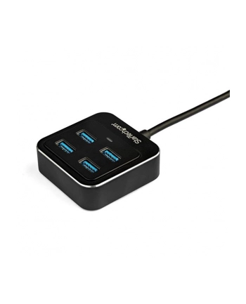 Startech.com 4-Port USB-C Hub - USB C to USB 3.1 Gen 2 Hub - 4x USB-A Ports - hub - 4 ports USB hub - 4 - Czarny (HB31C4AB)
