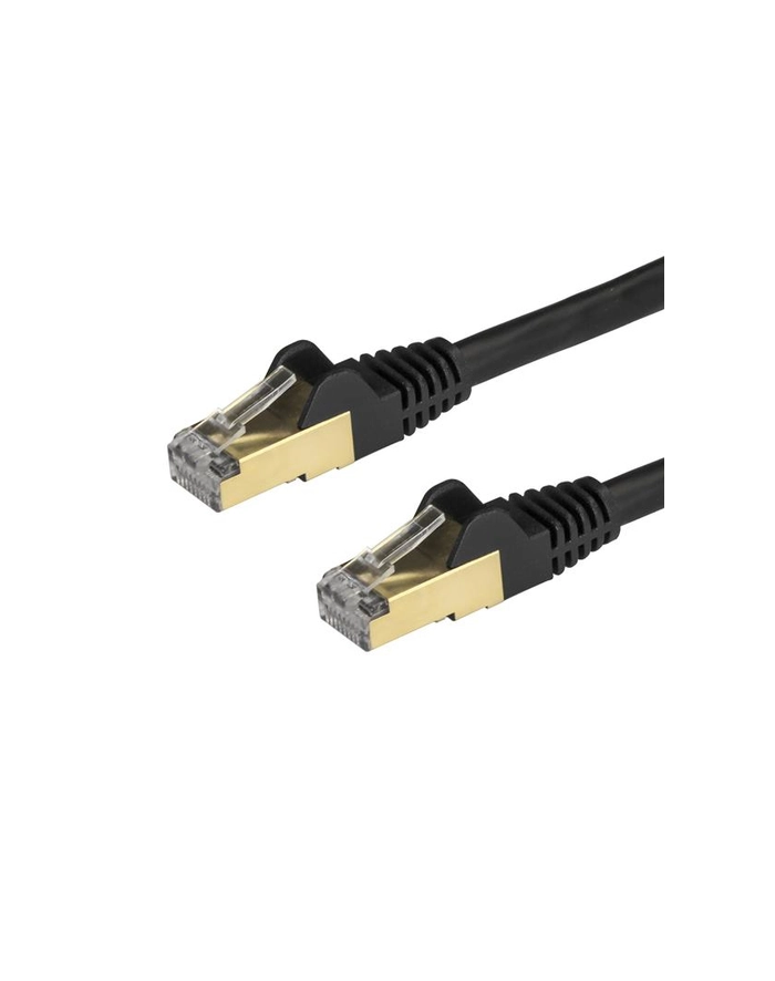 Startech Patchcord kat.6A STP 1m Czarny (6ASPAT1MBK) główny