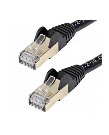 Startech.COM 7.5 M CAT6A CABLE - BLACK - RJ45 ETHERNET CABLE - SNAGLESS - CAT6A STP CORD - COPPER WIRE - 10GB - PATCH CABLE - 7.5 M - BLACK  (6ASPAT75 nr 1