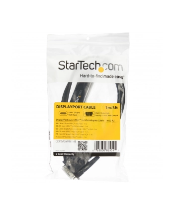 Startech USB C - VGA 1m (CDP2VGAMM1MB) nr 1