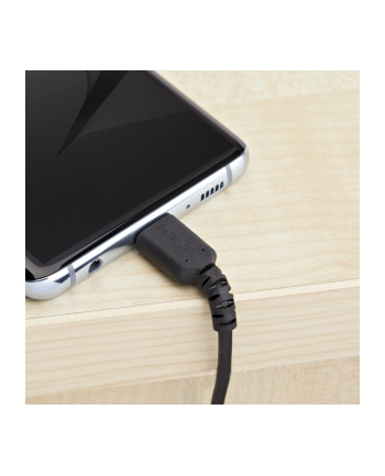 Startech.COM  1 M / 3.3FT. USB 2.0 TO USB C CABLE - BLACK - ARAMID FIBER - USB-C CABLE - 1 M  (RUSB2AC1MB) nr 2