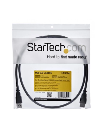 Startech Kabel USB 3.0 A - A 3m (USB3SEXT1MBK) nr 1