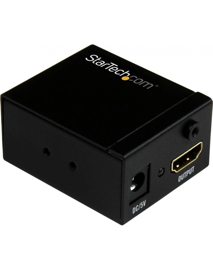 Startech System przekazu sygnału AV Wzmacniacz HDMI, do 10m (HDBOOST) główny