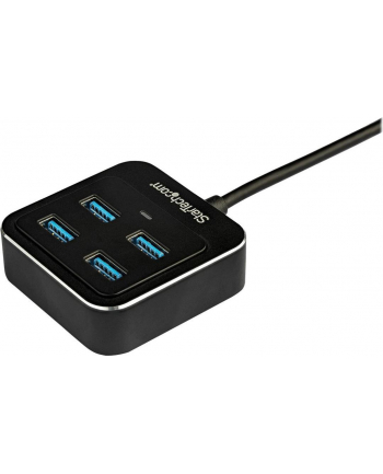 Startech.com 4-Port USB-C Hub - USB C to USB 3.1 Gen 2 Hub - 4x USB-A Ports - hub - 4 ports USB hub - 4 - Czarny (HB31C4AB)