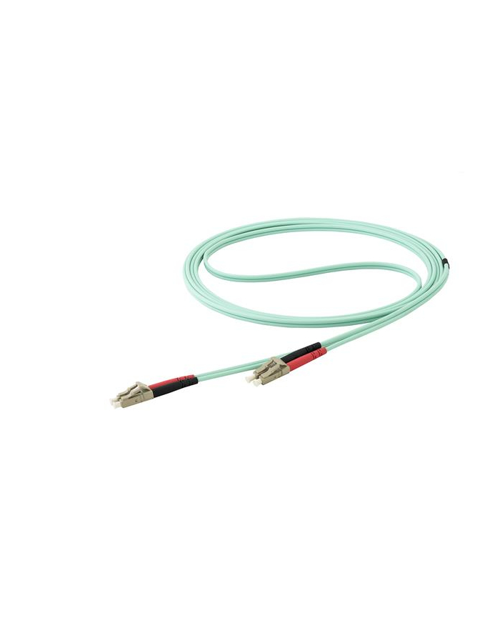 Startech.COM 15M OM4 LC TO LC MULTIMODE DUPLEX FIBER OPTIC PATCH CABLE - PATCH CABLE - 15 M - AQUA (450FBLCLC15) główny