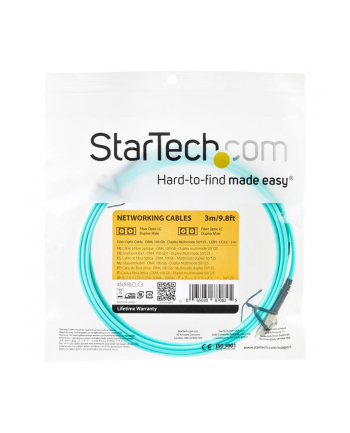 Startech Patchcord światlowodowy LC-LC OM4 3m (450FBLCLC3)