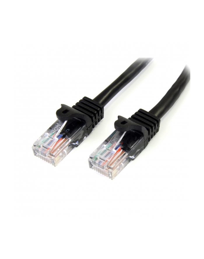 Startech Patchcord, Cat5e, 0.5m, czarny  (45PAT50CMBK) główny