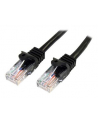 Startech Patchcord, Cat5e, 0.5m, czarny  (45PAT50CMBK) - nr 2