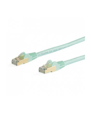 Startech.COM 10M CAT6A ETHERNET CABLE - AQUA RJ45 SHIELDED CABLE - SNAGLESS - PATCH CABLE - 10 M - AQUA  (6ASPAT10MAQ)