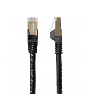 Startech.COM 10M CAT6A ETHERNET CABLE - BLACK RJ45 SHIELDED CABLE SNAGLESS - PATCH CABLE - 10 M - BLACK  (6ASPAT10MBK)