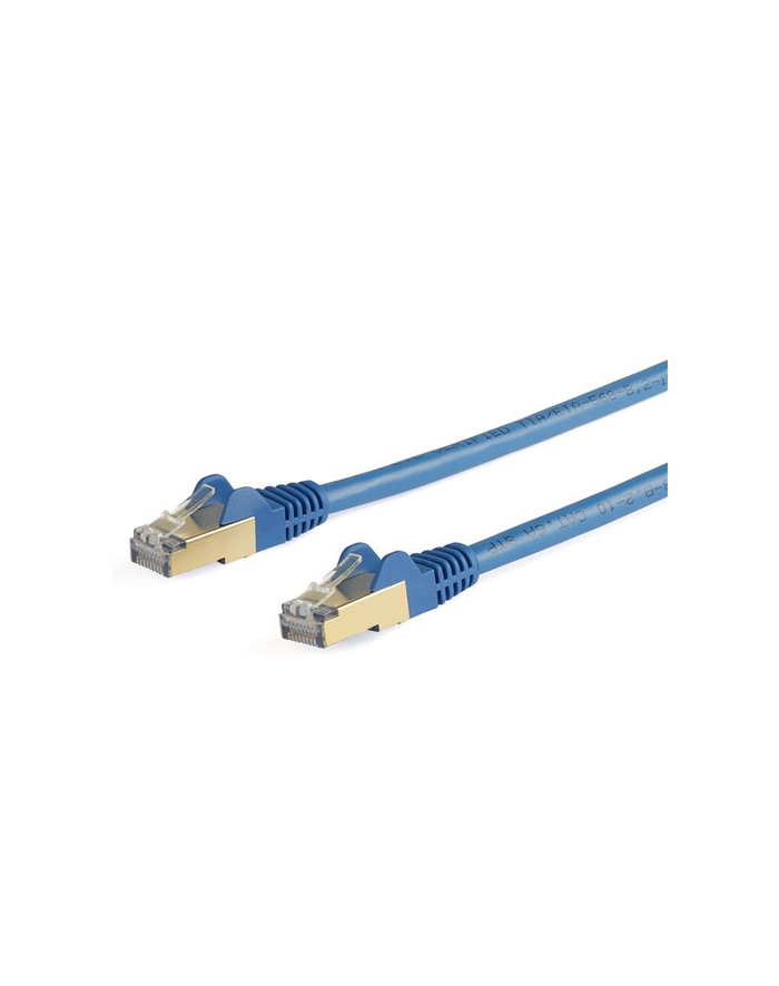 Startech.COM 10M CAT6A ETHERNET CABLE - BLUE RJ45 SHIELDED CABLE SNAGLESS - PATCH CABLE - 10 M - BLUE  (6ASPAT10MBL) główny