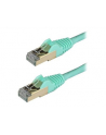 Startech.COM 1.5 M CAT6A CABLE - AQUA - RJ45 ETHERNET CABLE - SNAGLESS - CAT6A STP CORD - COPPER WIRE - 10GB - PATCH CABLE - 1.5 M - AQUA  (6ASPAT150C - nr 1