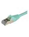 Startech.COM 1.5 M CAT6A CABLE - AQUA - RJ45 ETHERNET CABLE - SNAGLESS - CAT6A STP CORD - COPPER WIRE - 10GB - PATCH CABLE - 1.5 M - AQUA  (6ASPAT150C - nr 2