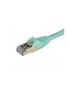 Startech.COM 1.5 M CAT6A CABLE - AQUA - RJ45 ETHERNET CABLE - SNAGLESS - CAT6A STP CORD - COPPER WIRE - 10GB - PATCH CABLE - 1.5 M - AQUA  (6ASPAT150C - nr 5