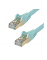 Startech.COM 1.5 M CAT6A CABLE - AQUA - RJ45 ETHERNET CABLE - SNAGLESS - CAT6A STP CORD - COPPER WIRE - 10GB - PATCH CABLE - 1.5 M - AQUA  (6ASPAT150C - nr 7