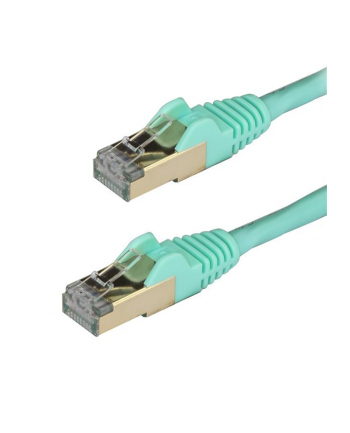 Startech Patchcord kat.6A STP 1m Błękitny (6ASPAT1MAQ)