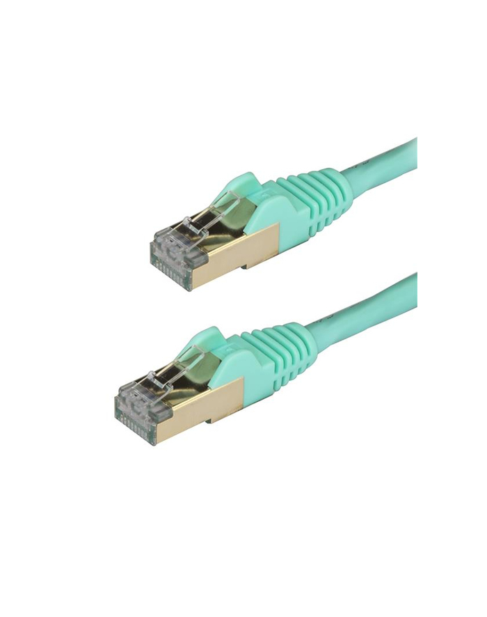 Startech Patchcord kat.6A STP 0,5m Błękitny (6ASPAT50CMAQ) główny