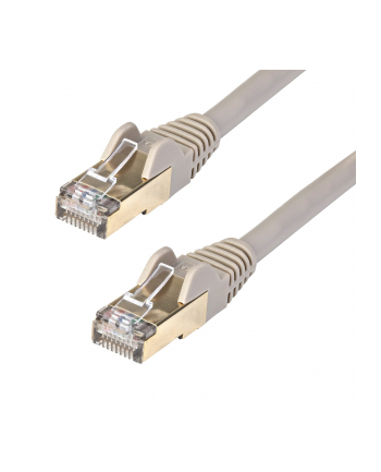 Startech.COM 5M CAT6A ETHERNET CABLE - GREY RJ45 SHIELDED CABLE SNAGLESS - PATCH CABLE - 5 M - GREY  (6ASPAT5MGR)