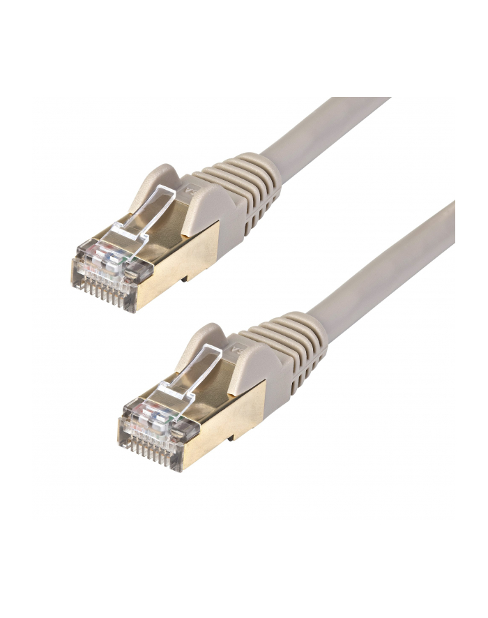 Startech.COM 7.5 M CAT6A CABLE - GREY - RJ45 ETHERNET CABLE - SNAGLESS - CAT6A STP CORD - COPPER WIRE - 10GB - PATCH CABLE - 7.5 M - GREY  (6ASPAT750C główny