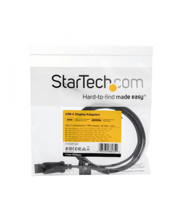 Startech Kabel Startech USB-C DisplayPort, 1.8m, Czarny (CDP2DP146B)