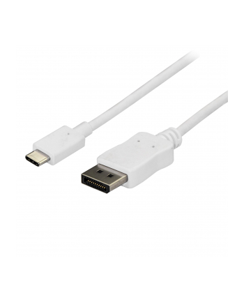 Startech Kabel USB-C - DisplayPort 1,8m Biały (CDP2DPMM6W)